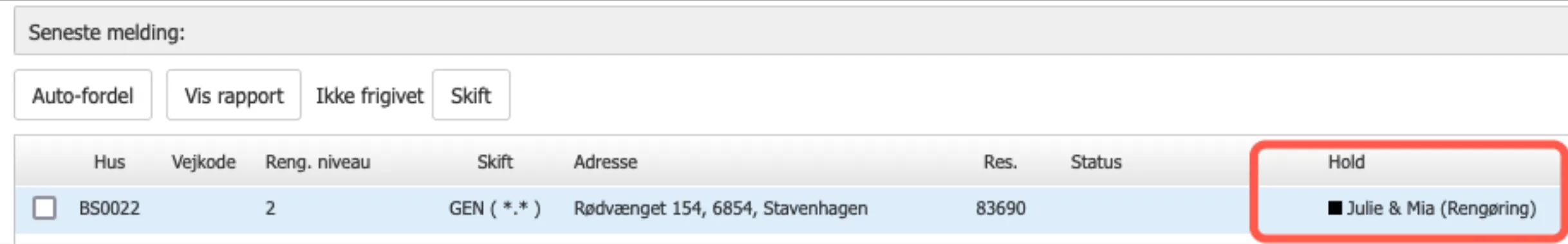 Nye servicegruppe kan ses