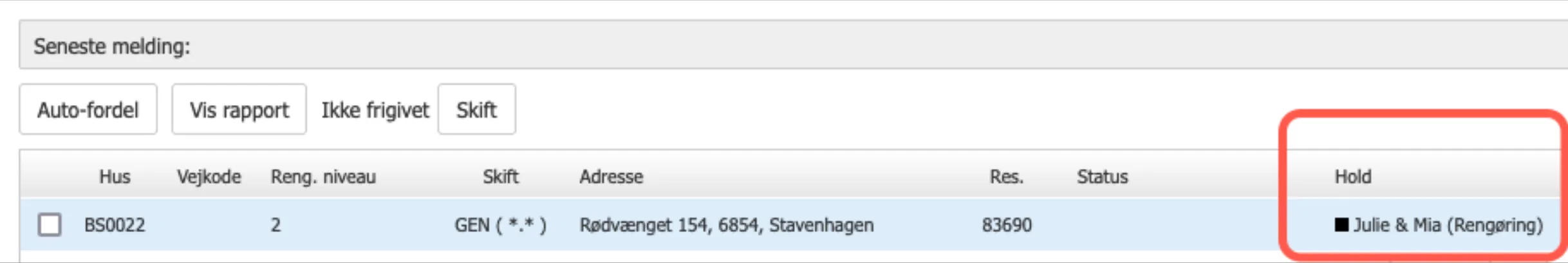 Ændre opgavetypen