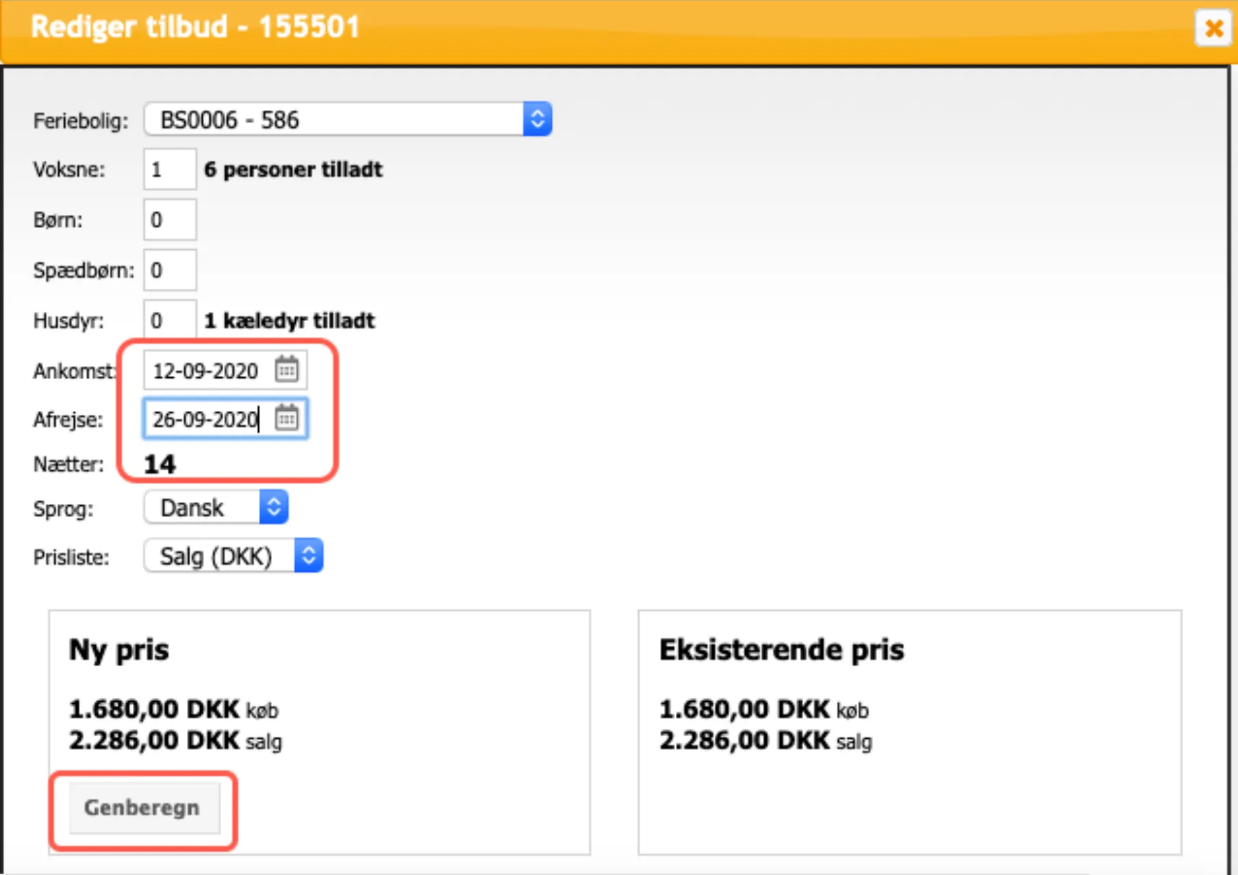 Foretag diverse ændringer