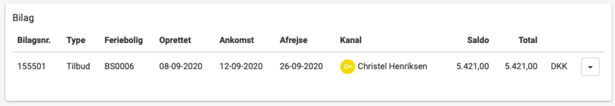 Nyt bilag