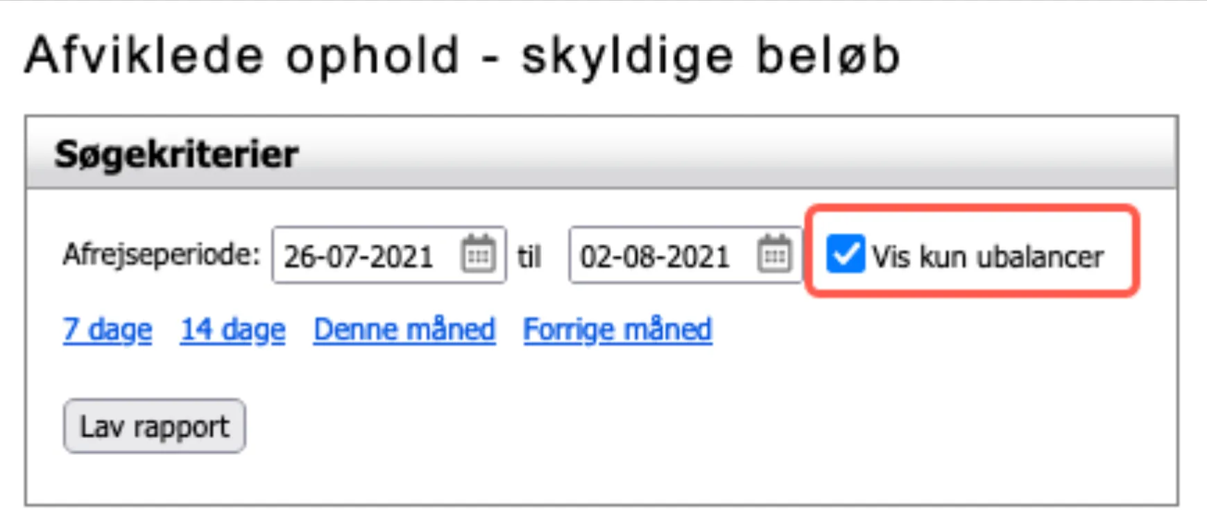 Afrejser med skyldige beløb