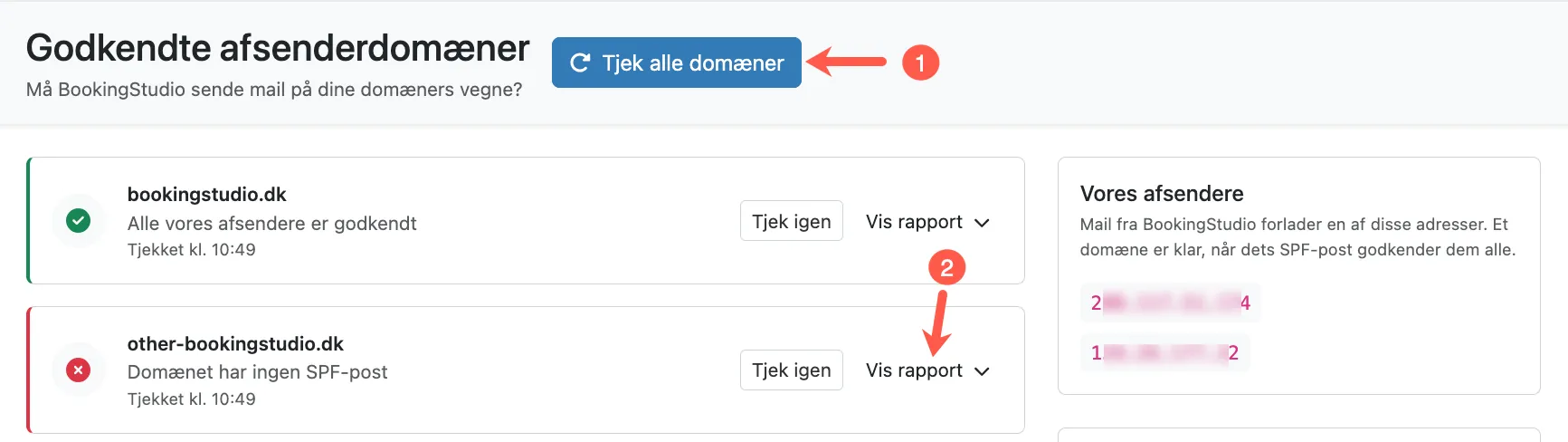 Tjek om SPF er sat korrekt op på domænet