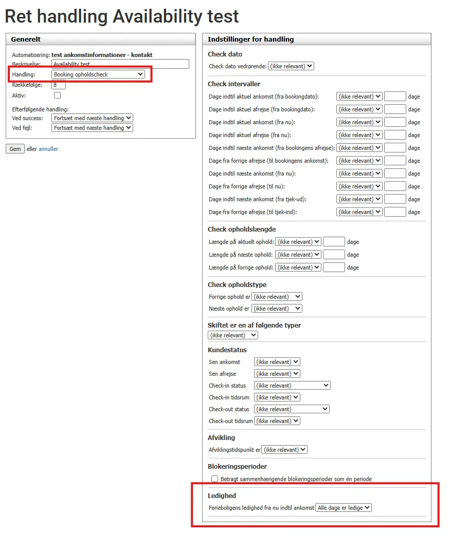 handlingen blokering opholdscheck