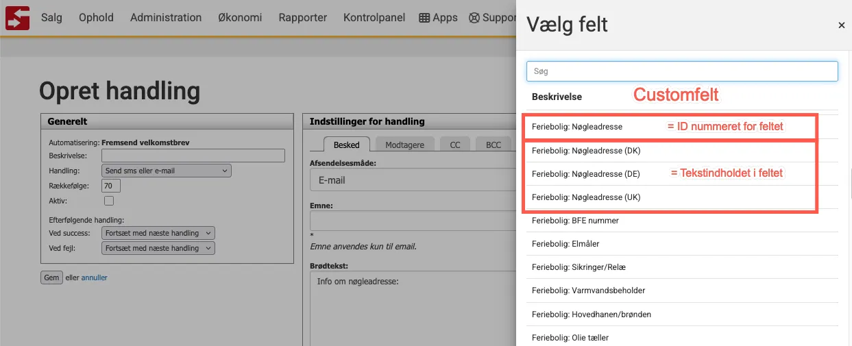 Custom flettefelter i en automatiseringen