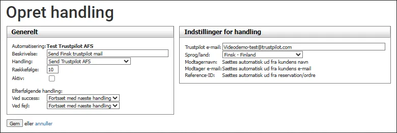 Opret automatiseringshandling