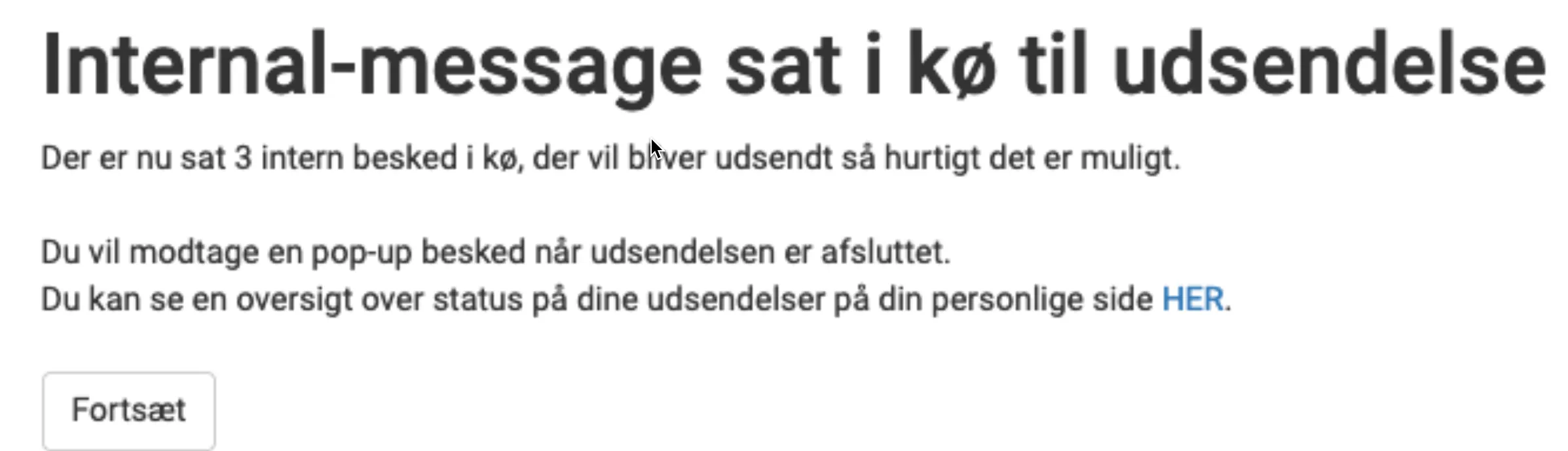 Sat i kø til udsendelse