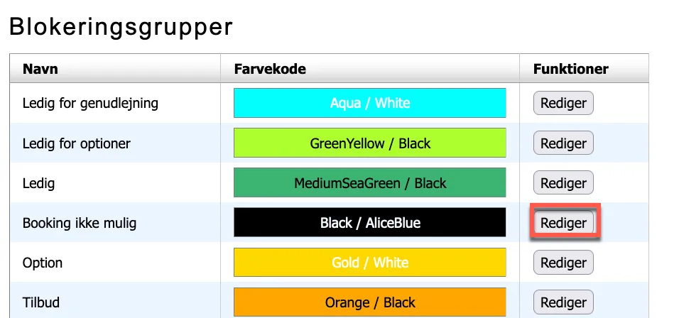 ændre blokeringsmuligheder