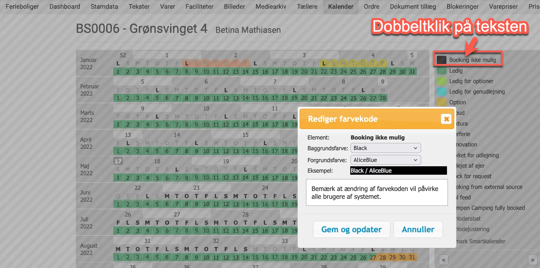 Gem ændringer