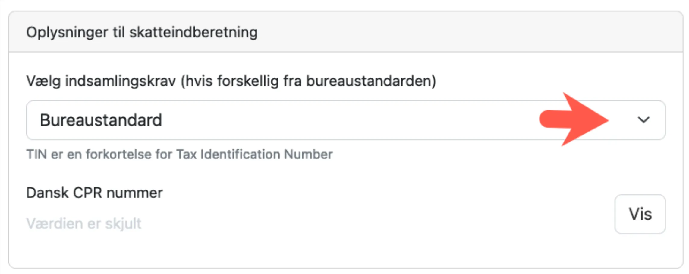 Ændre bureaustandard