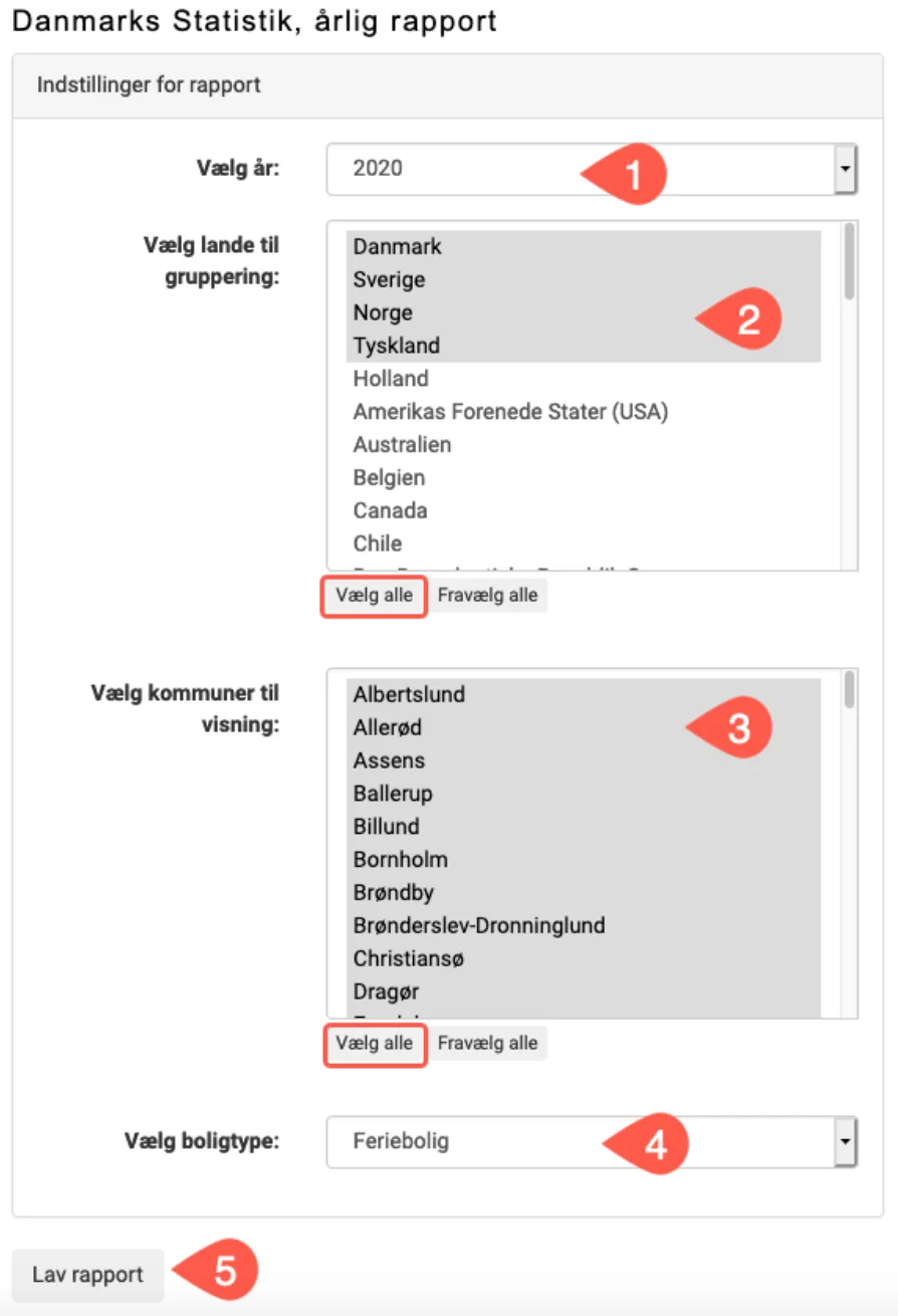 Udfyld rapport