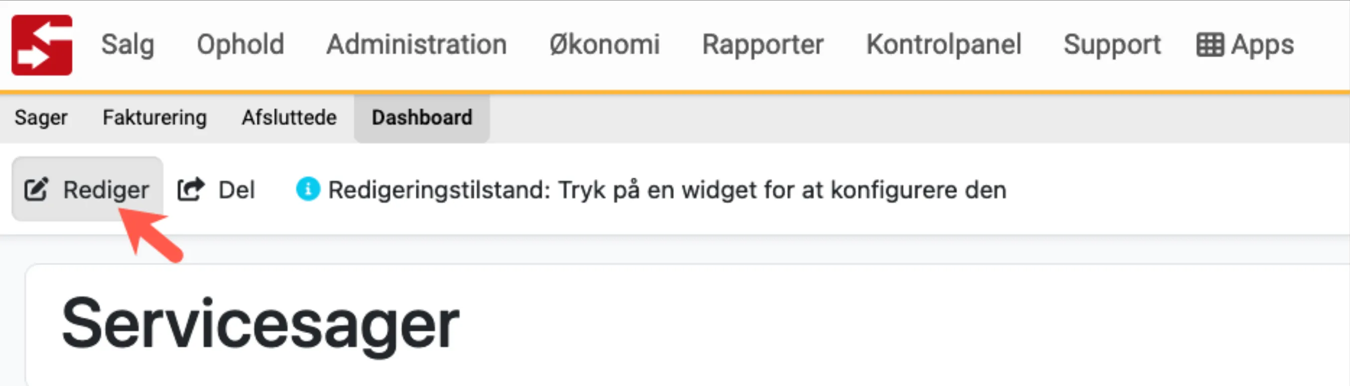 Tilpas Dashboard