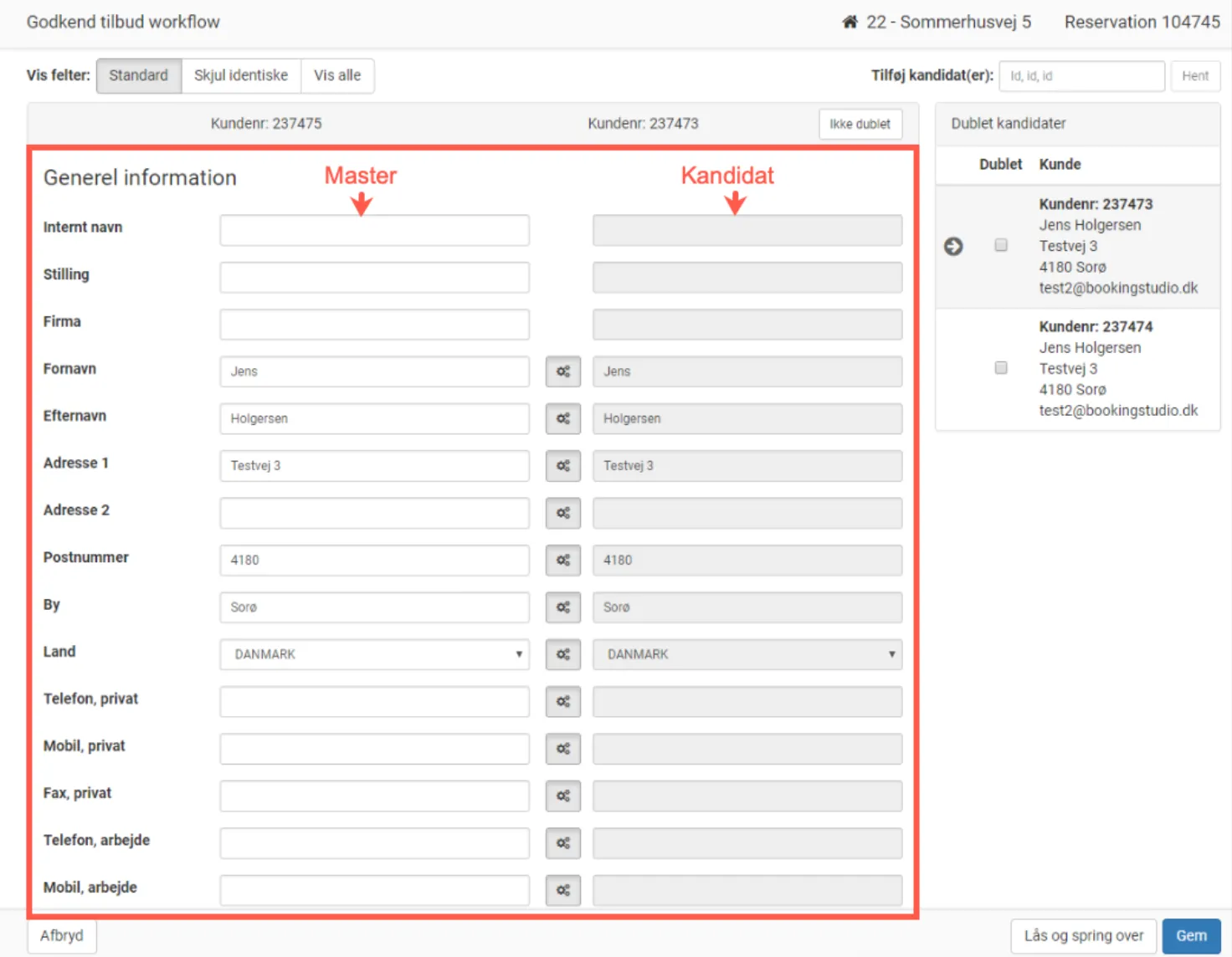 Gennemfør debitorvask