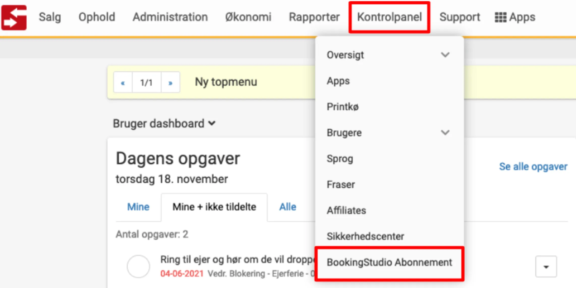 Find bureauets abonnementspakke