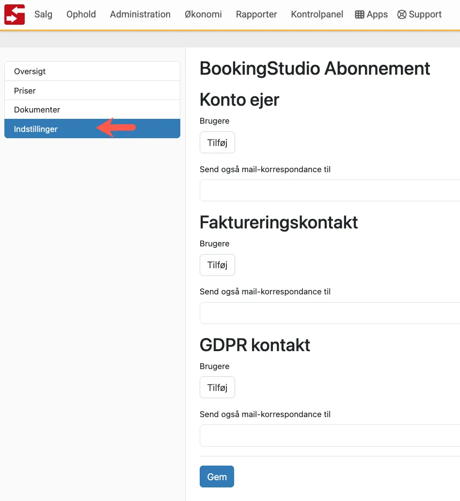 Info om kontaktperson i bureauet