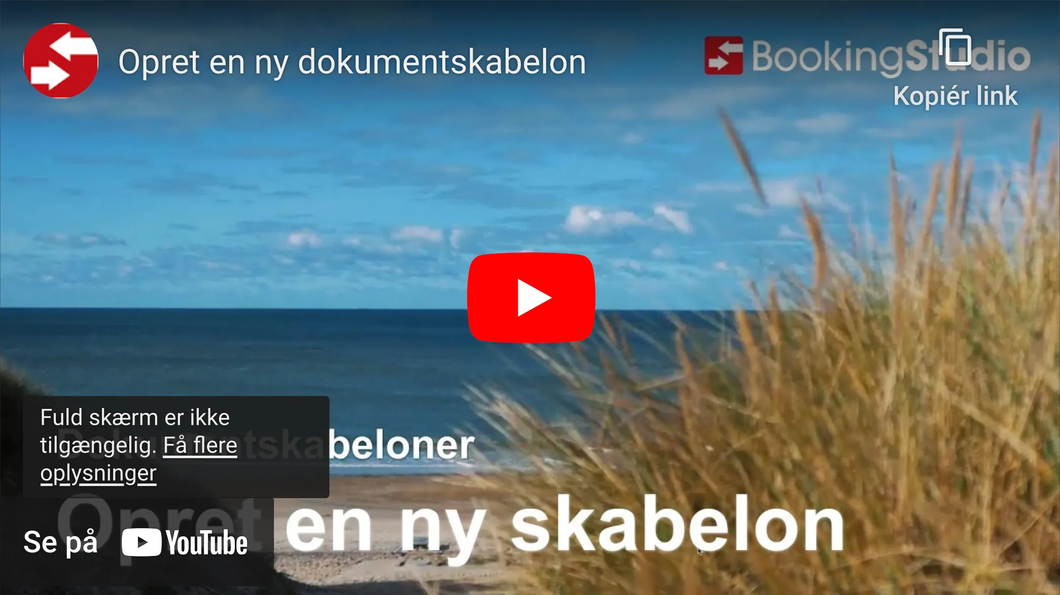 Opret en ny dokumentskabelon