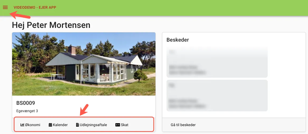 Første skærmbillede