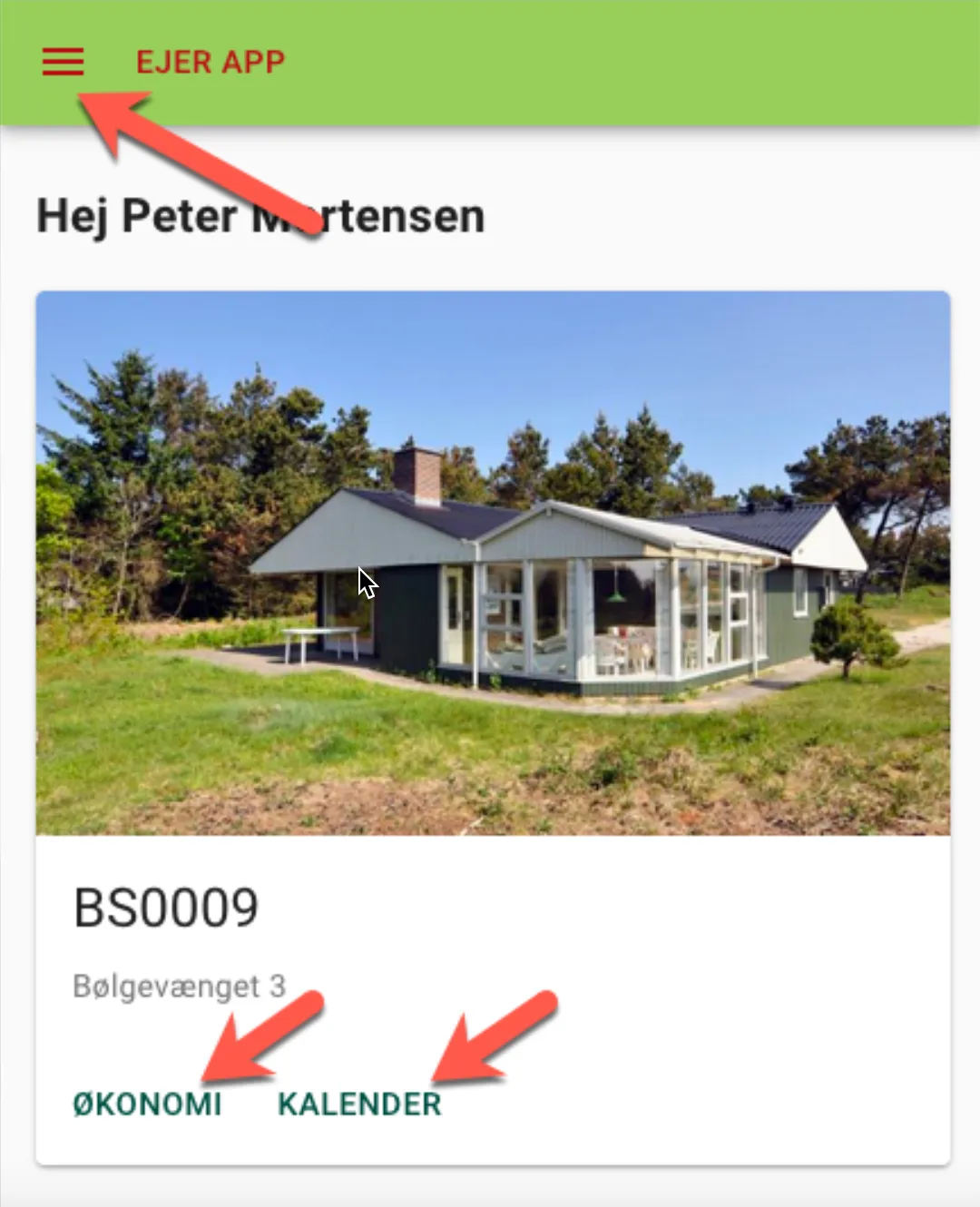 Første skærmbillede