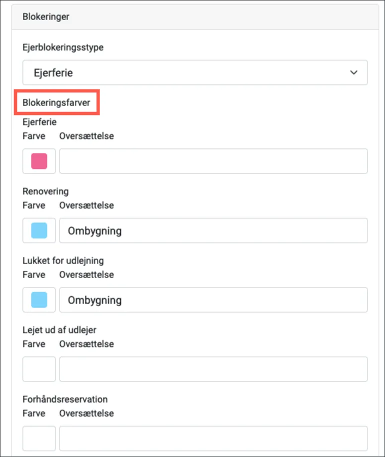 Blokeringsfarver