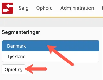 Rediger eller opret et nyt segment
