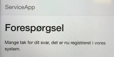 Bekræftelse til ejer om, at de har svaret