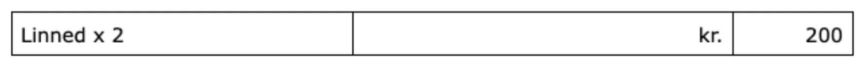 Følgende er annulleret