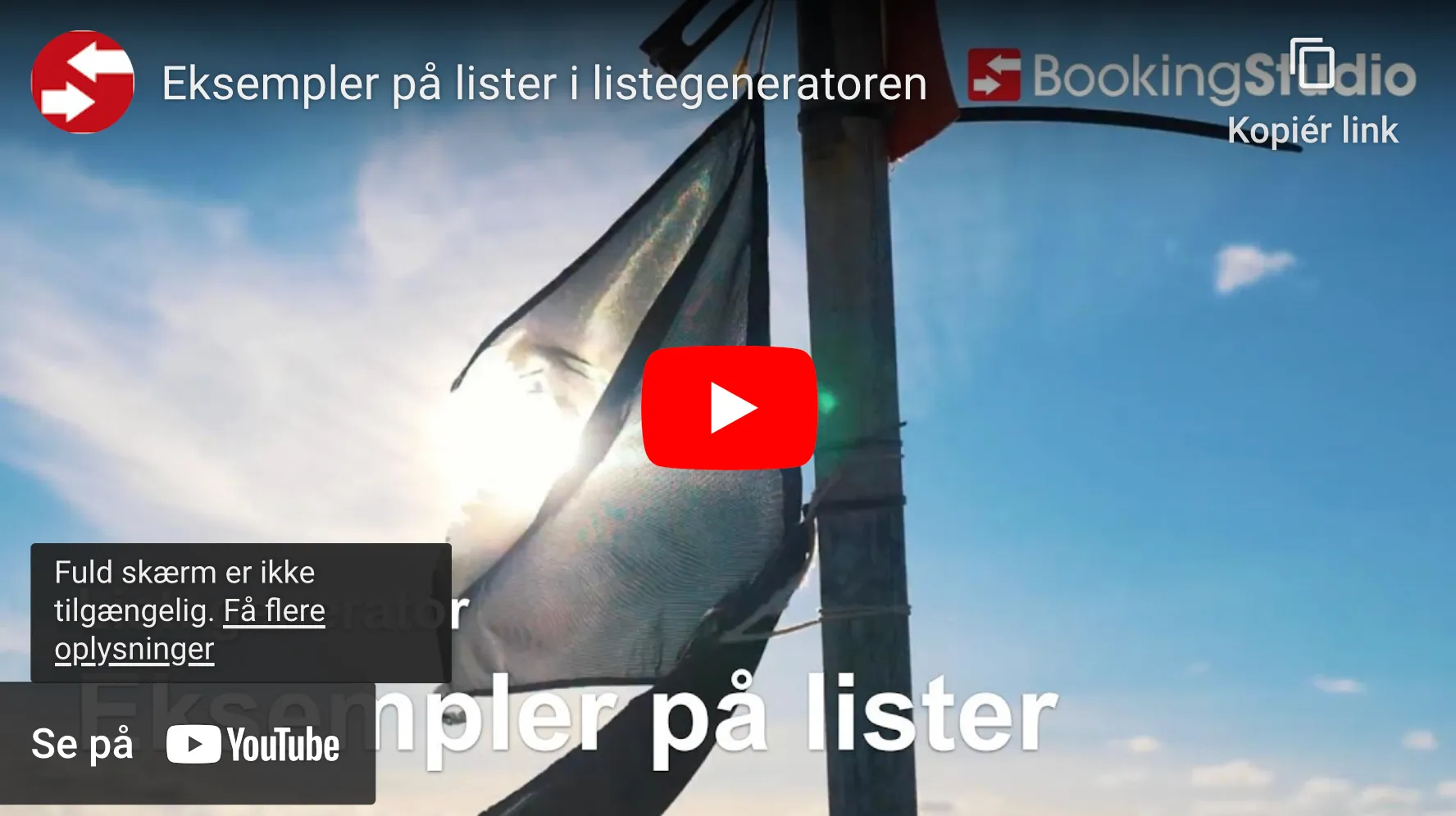Listegenerator-eksempler på lister
