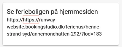 Fejlvisning af widget