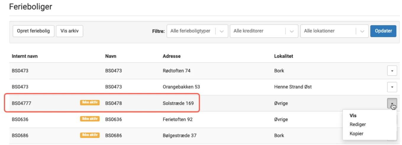 Visning og redigering