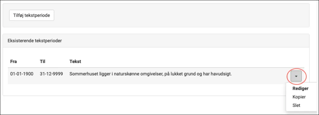 Ferieboligens tekster