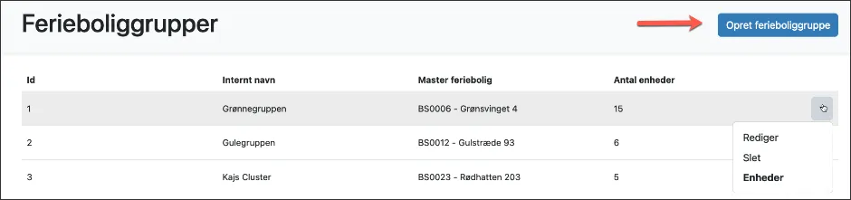 Opret ny ferieboliggruppe