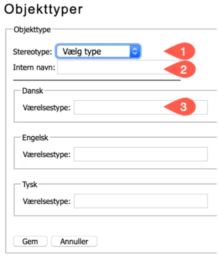 Opret en objekt type