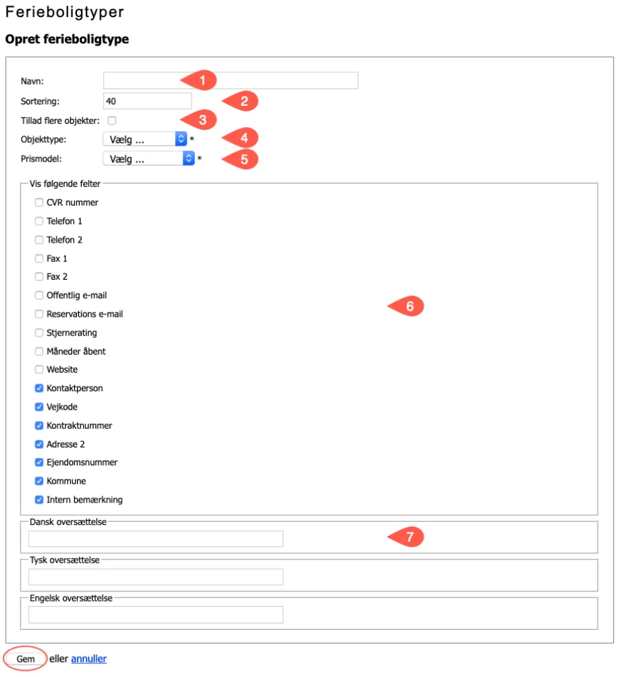 Opret en objekt type