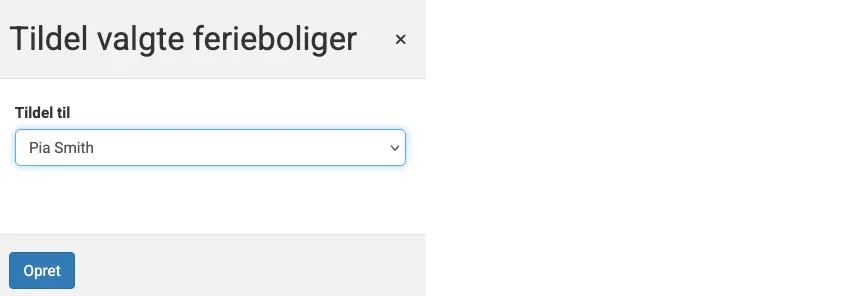 Vælg ferieboliger til rådgiveren