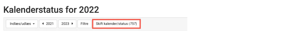 Skift kalender/status