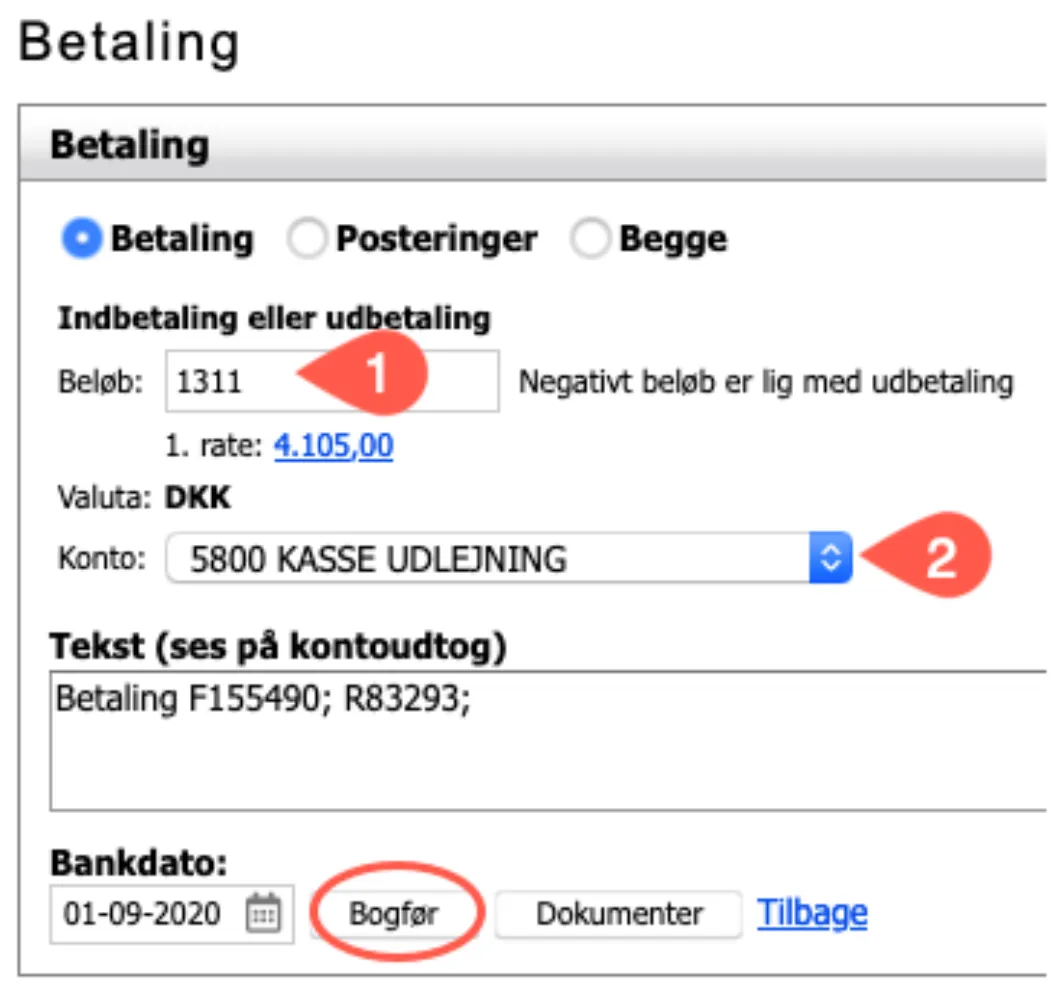 bogføring
