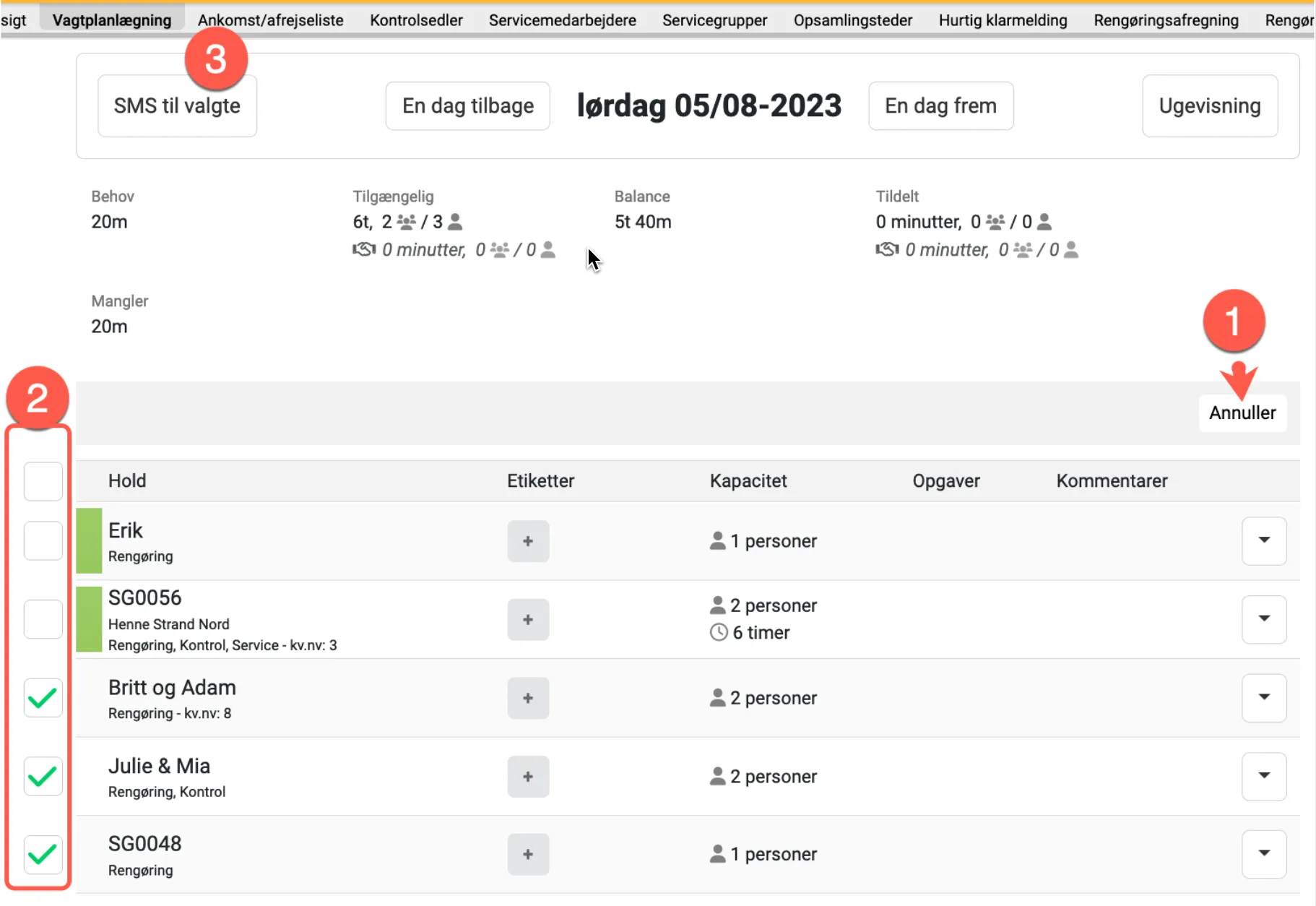 Dagsvisning