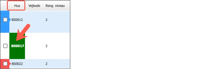 Farvet felt om ferieboligen