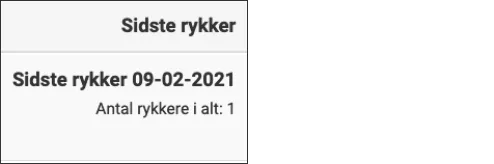 Seneste rykker