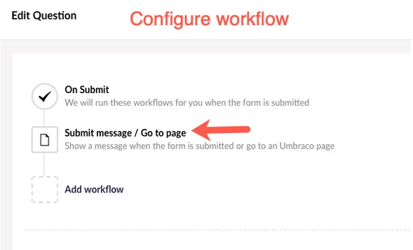 Visning af handling i workflow