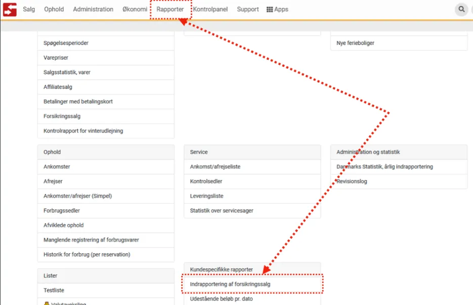 Rapport: Indrapportering af forsikringssalg