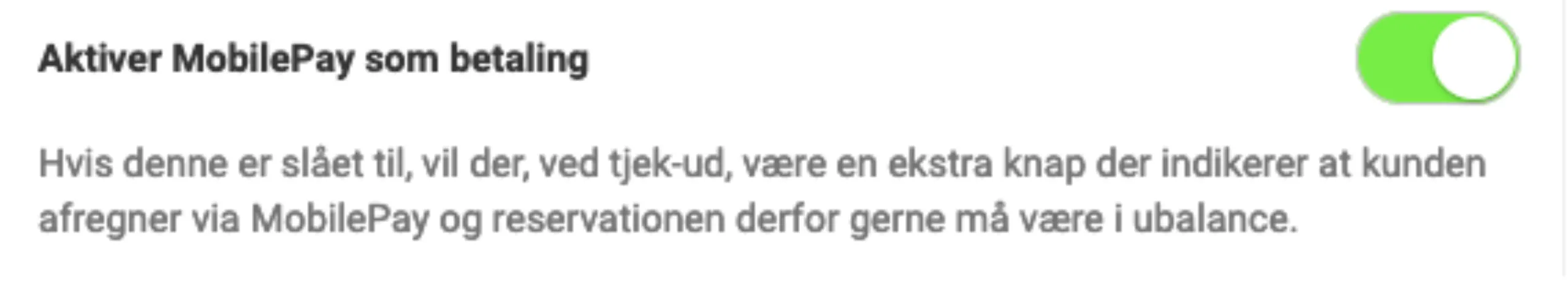 Aktivér mobilepay