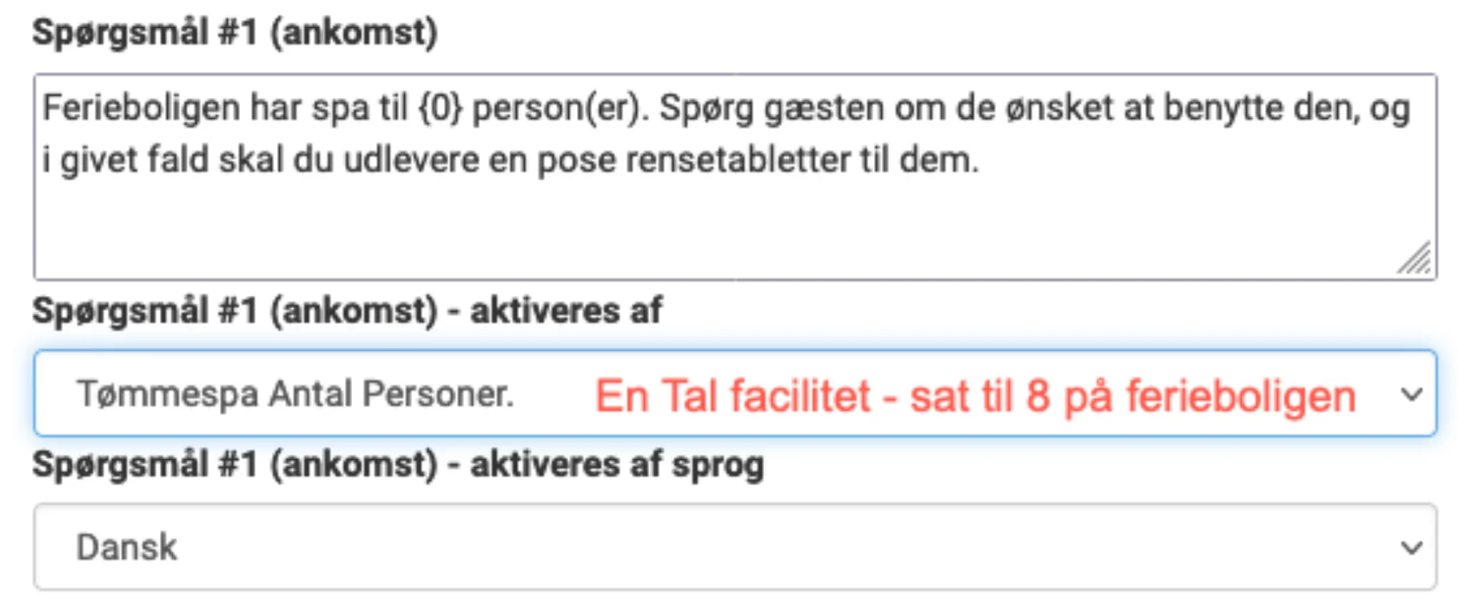 Opsæt spørgsmål