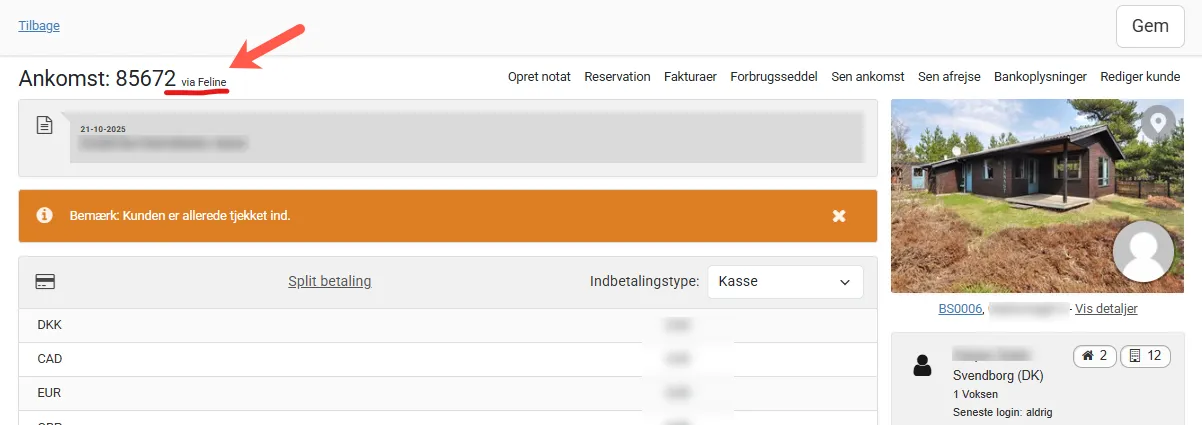 Vis affiliate i Front Desk