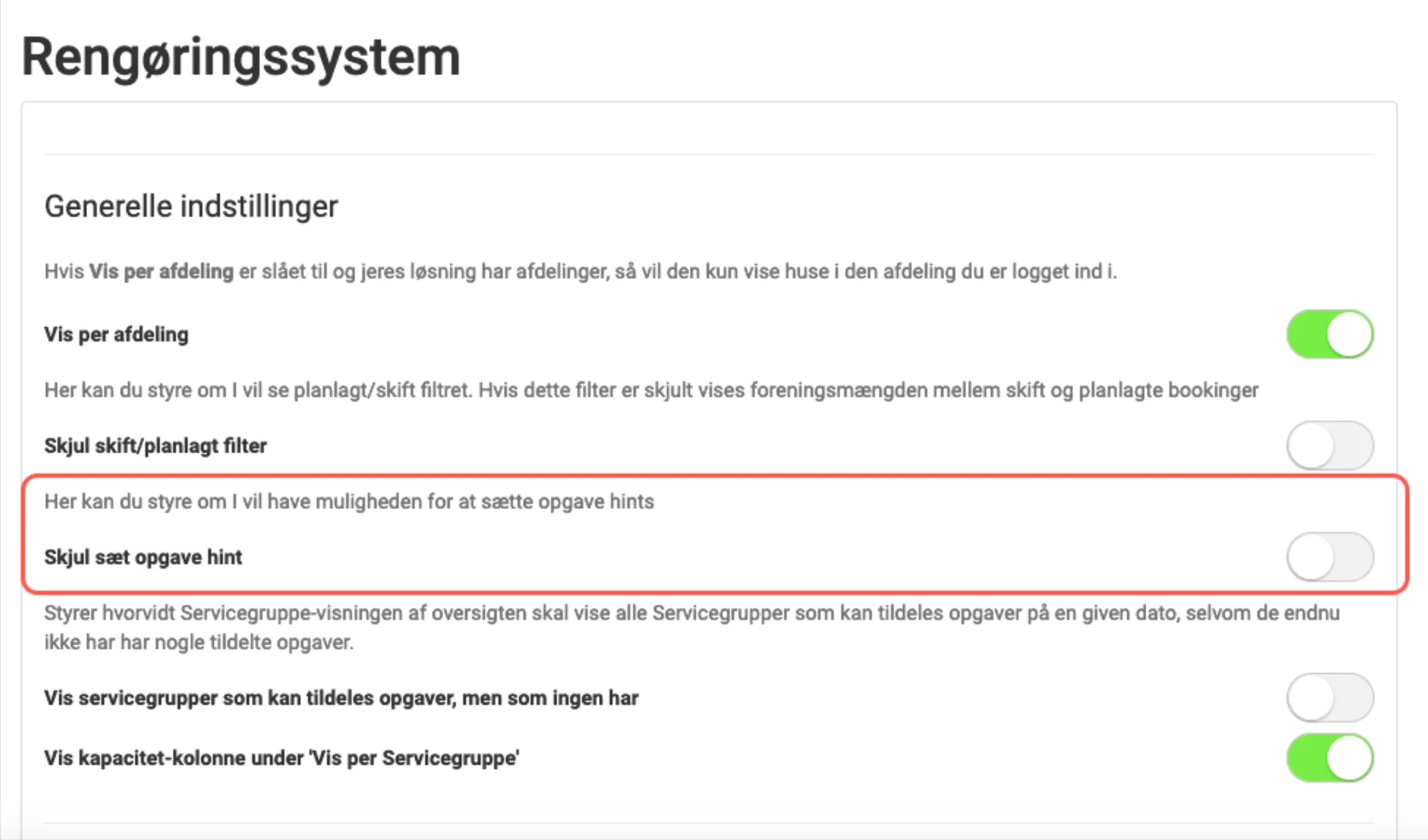 Opgave hint