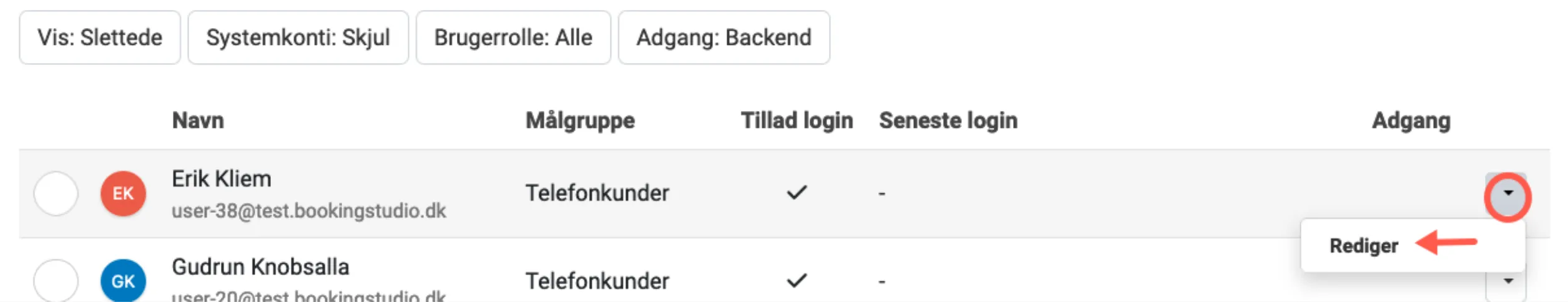Redigér slettet bruger