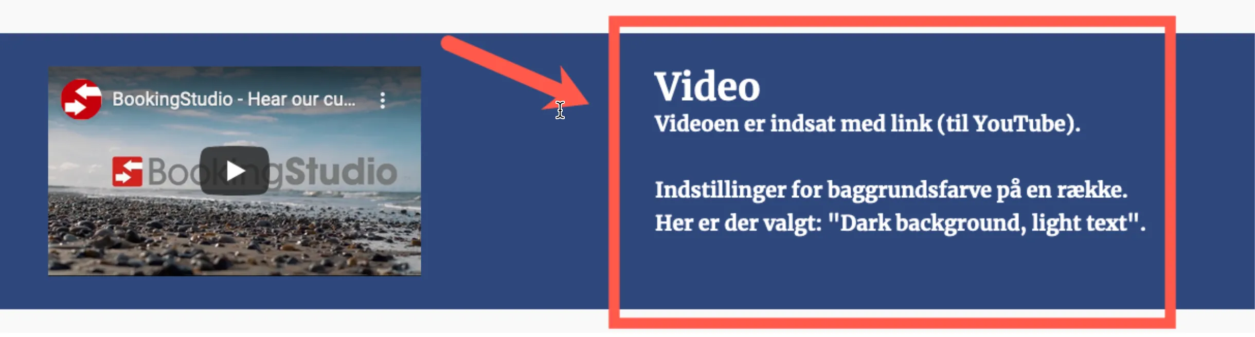 Resultat for rækken