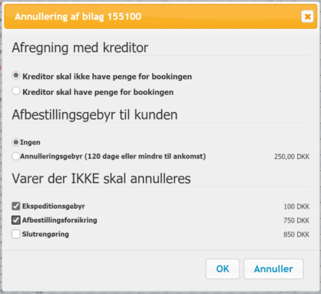 Annullering af bilag