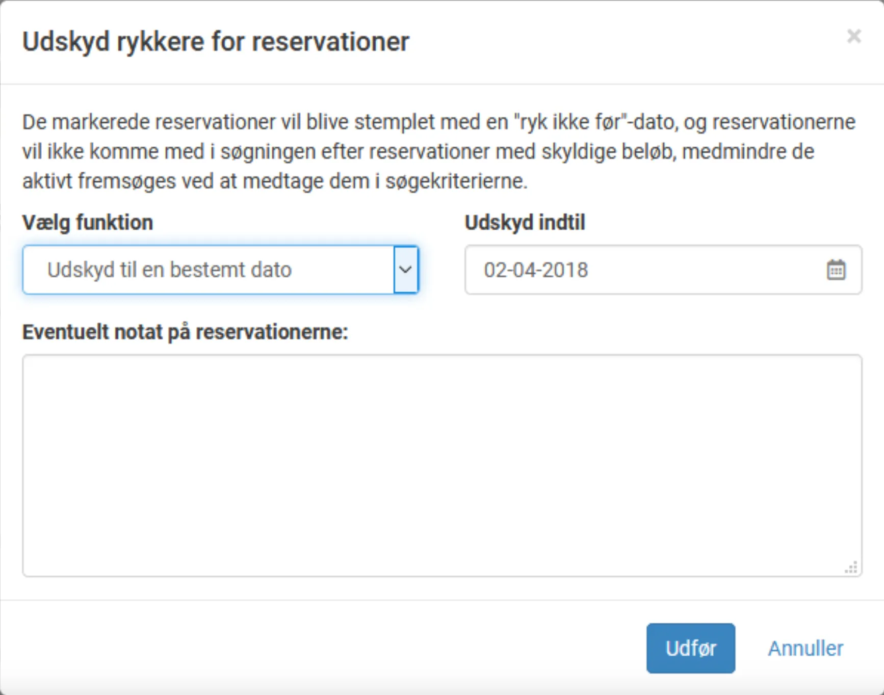 Udskyd rykkerdato