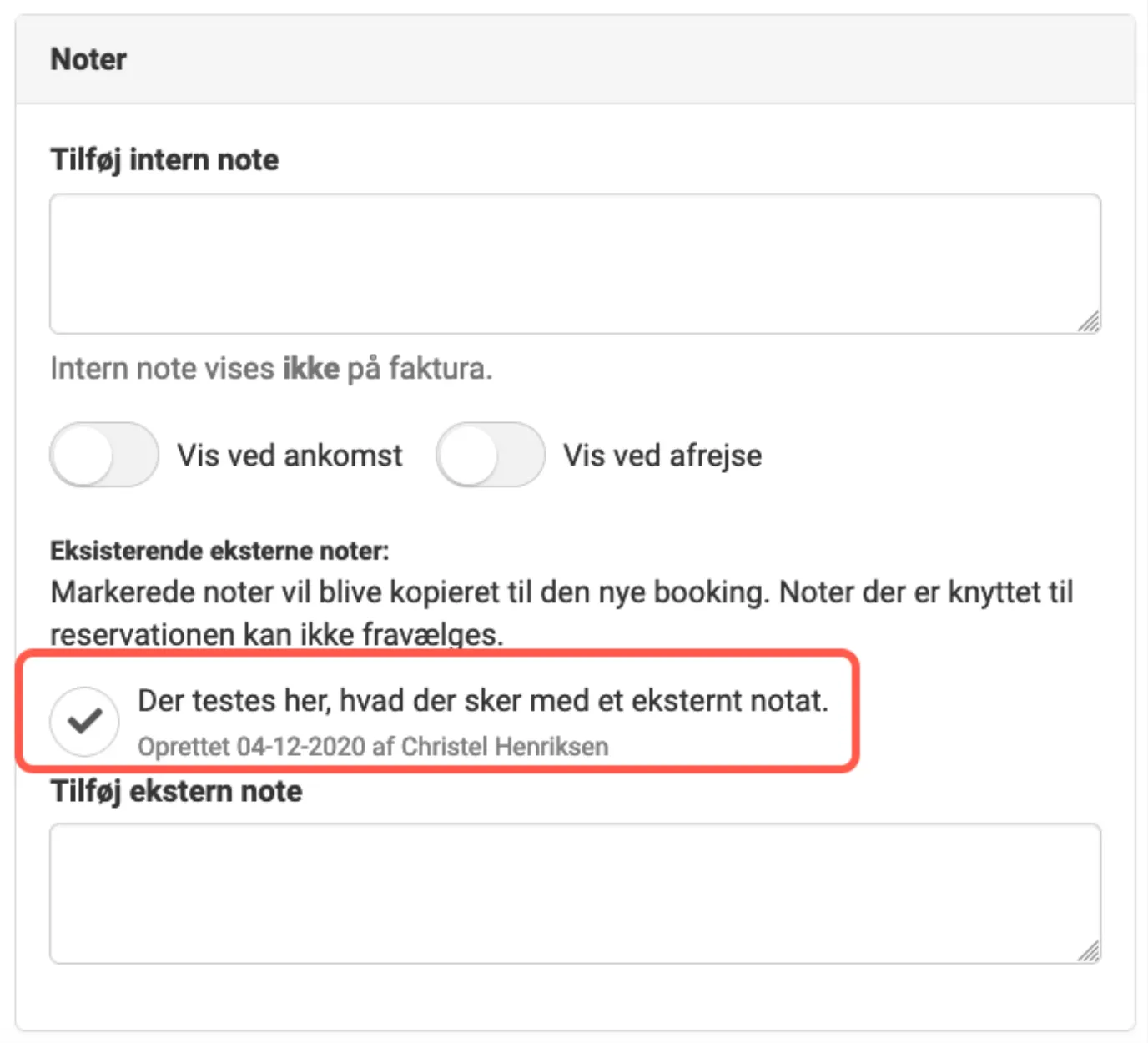eksterne noter