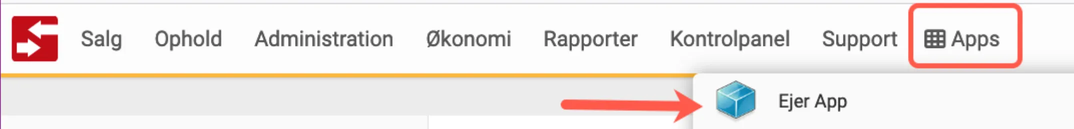 Indstillinger for visning i ejer-app